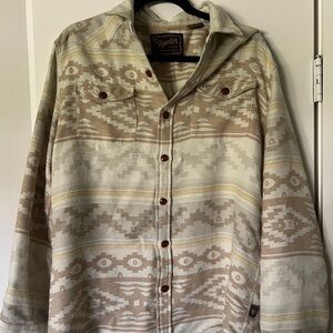 Howler Brothers Cream and Tan Patterned Jacket